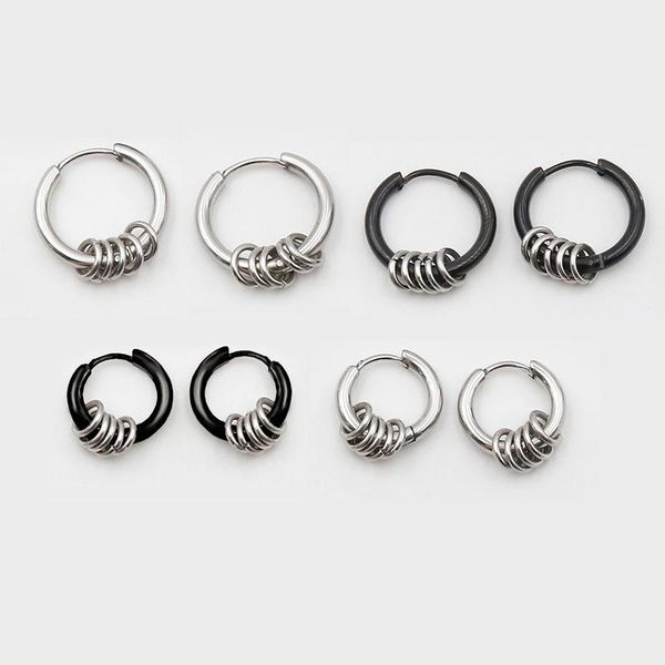 hoop & huggie modern titanium stud women small circle men round earrings fashion jewelry, Golden;silver
hoop & huggie modern titanium stud women small circle men round earrings fashion jewelry, Golden;silver