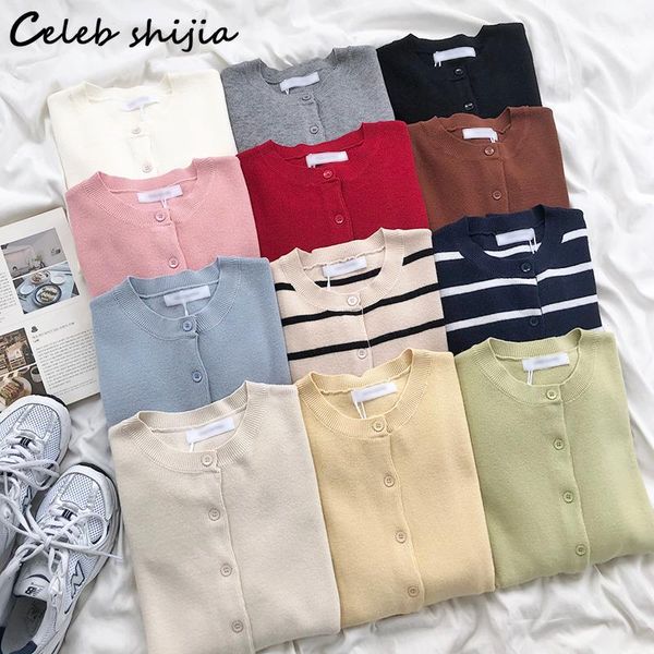 women's knits & tees shijai yellow knitted cardigan woman o neck long sleeve sweater fall 2021 korean wool single breasted knitting au, White
women's knits & tees shijai yellow knitted cardigan woman o neck long sleeve sweater fall 2021 korean wool single breasted knitting au, White
