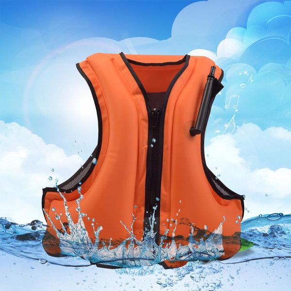 

inflatable swim life vest jacket snorkeling floating device swimming drifting surfing survival water sports saving & buoy