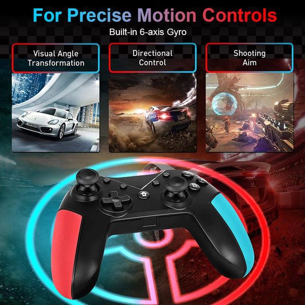 wireless joystickfor switch pro controller remote bluetooth vibration gamepad joystick regemoudal game controllers & joysticks
wireless joystickfor switch pro controller remote bluetooth vibration gamepad joystick regemoudal game controllers & joysticks