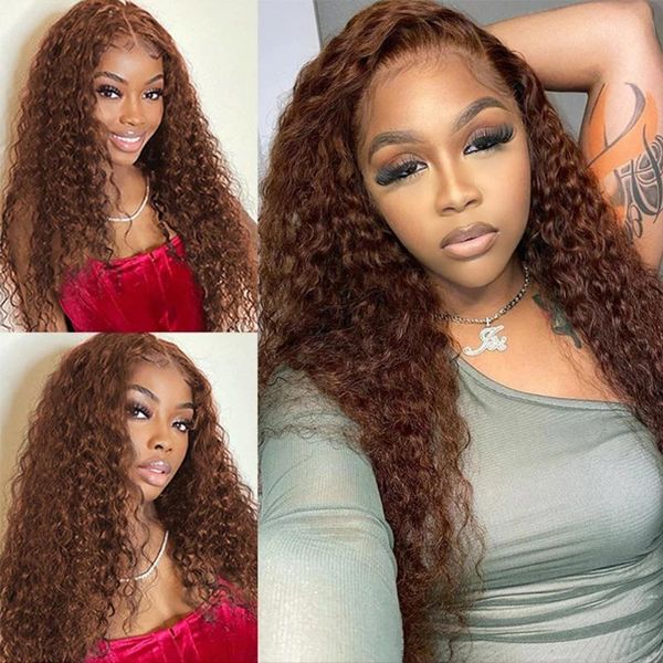 lace wigs 13x4 brown color curly wig transparent front human hair loose wave peruvian remy preplucked frontal for women, Black;brown
lace wigs 13x4 brown color curly wig transparent front human hair loose wave peruvian remy preplucked frontal for women, Black;brown