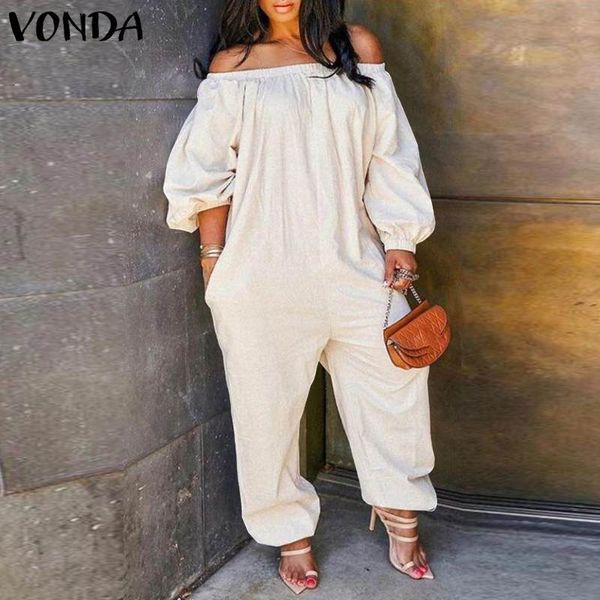 jumpsuit elegant jumpsuits women overalls ladies office casual sleeve playsuits 2021 vonda 5xl harem pants long trousers, Black;white
jumpsuit elegant jumpsuits women overalls ladies office casual sleeve playsuits 2021 vonda 5xl harem pants long trousers, Black;white