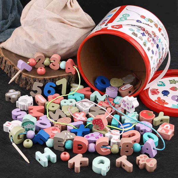 figure and letter shape recognition makaron beads children day gift puzzle wooden building block toys happy farm
figure and letter shape recognition makaron beads children day gift puzzle wooden building block toys happy farm
