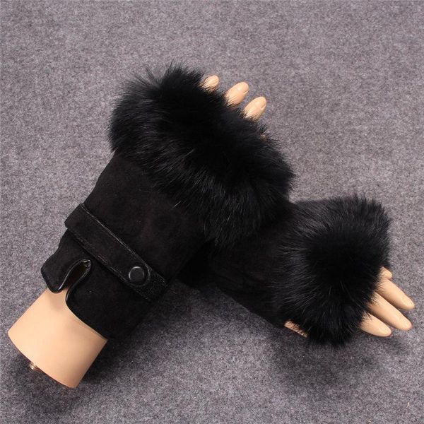 five fingers gloves women winter sheepskin female fur thick warm half finger luxury mittens driving writing leather fingerless, Blue;gray
five fingers gloves women winter sheepskin female fur thick warm half finger luxury mittens driving writing leather fingerless, Blue;gray