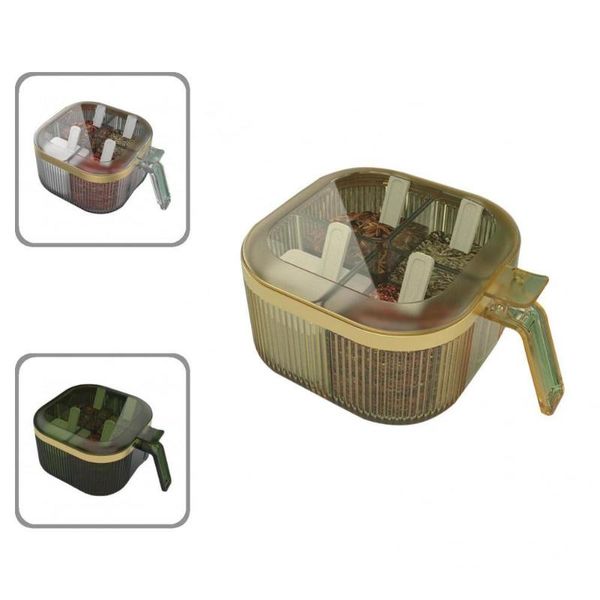 storage bottles & jars 1 set seasoning box special easy clean tank 4 grids with handle
storage bottles & jars 1 set seasoning box special easy clean tank 4 grids with handle