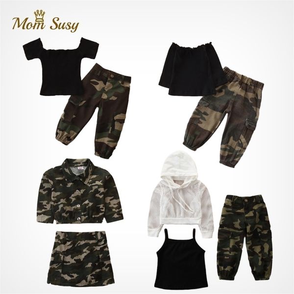 fashion baby girl clothes set russian cotton infant toddler off-shoulder tshirt+camouflage pant 2pcs clothing set baby clothes 210326, White
fashion baby girl clothes set russian cotton infant toddler off-shoulder tshirt+camouflage pant 2pcs clothing set baby clothes 210326, White