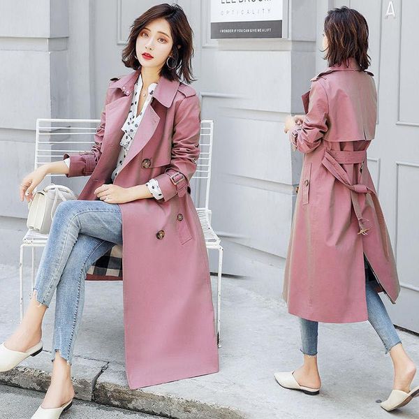 women's trench coats 2021 autumn womens coat classic casual belt fashion chic double breasted loose long outwear windbreaker female jac, Tan;black
women's trench coats 2021 autumn womens coat classic casual belt fashion chic double breasted loose long outwear windbreaker female jac, Tan;black