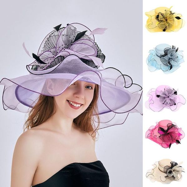 wide brim hats fashion hat for women pink ladies tea party wedding large fascinator vintage fedoras sun, Blue;gray
wide brim hats fashion hat for women pink ladies tea party wedding large fascinator vintage fedoras sun, Blue;gray