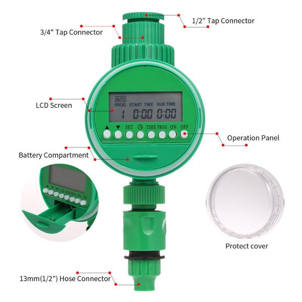 water timer hose faucet outlet programmable 3/4" 1/2" tap automatic wirless gateway garden irrigation watering equipments
water timer hose faucet outlet programmable 3/4" 1/2" tap automatic wirless gateway garden irrigation watering equipments