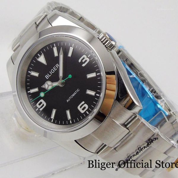 wristwatches 36mm silver color steel automatic men watch japan nh35 miyota 8215 glass back brushed oyster band green second hand, Slivery;brown
wristwatches 36mm silver color steel automatic men watch japan nh35 miyota 8215 glass back brushed oyster band green second hand, Slivery;brown