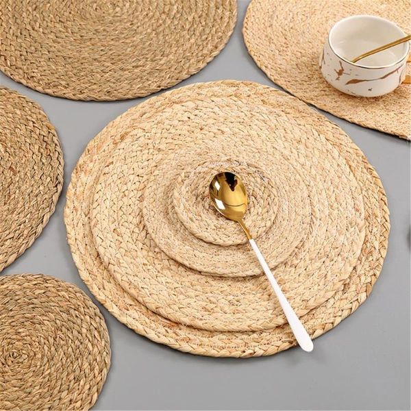 mats & pads handmade weave non-slip placemat corn hull for table dinne round insulation home decor
mats & pads handmade weave non-slip placemat corn hull for table dinne round insulation home decor