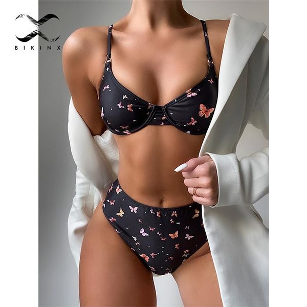 women's swimwear 2021 underwired push up bikini set vintage print swimsuit swimming suit high waist female bathing, White;black
women's swimwear 2021 underwired push up bikini set vintage print swimsuit swimming suit high waist female bathing, White;black