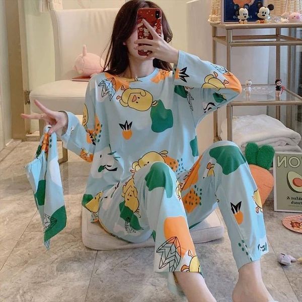 autumn winter casual print women sleepwear pajamas sets sleep round neck long sleeve pant set pyjamas, Black;red
autumn winter casual print women sleepwear pajamas sets sleep round neck long sleeve pant set pyjamas, Black;red