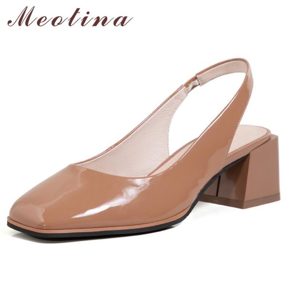 dress shoes meotina slingbacks woman genuine leather pumps high heels square toe thick cow lady footwear apricot, Black
dress shoes meotina slingbacks woman genuine leather pumps high heels square toe thick cow lady footwear apricot, Black