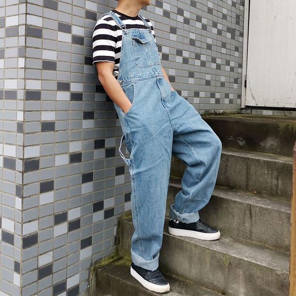 men's jeans denim overalls large size straight pants dark blue loose work clothes more sizes 48 50
men's jeans denim overalls large size straight pants dark blue loose work clothes more sizes 48 50
