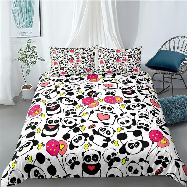 bedding sets luxury 3d cartoon panda print 2/3pcs kids set comfortable animal duvet cover pillowcase home textile and king size
bedding sets luxury 3d cartoon panda print 2/3pcs kids set comfortable animal duvet cover pillowcase home textile and king size