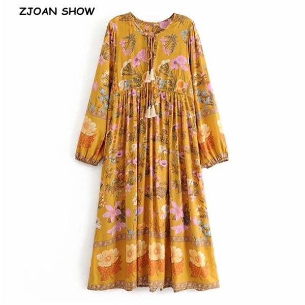 bohemia lacing up v neck location floral print dress ethnic woman long sleeve tassel strappy dresses holiday 3 color 210429, Black;gray
bohemia lacing up v neck location floral print dress ethnic woman long sleeve tassel strappy dresses holiday 3 color 210429, Black;gray