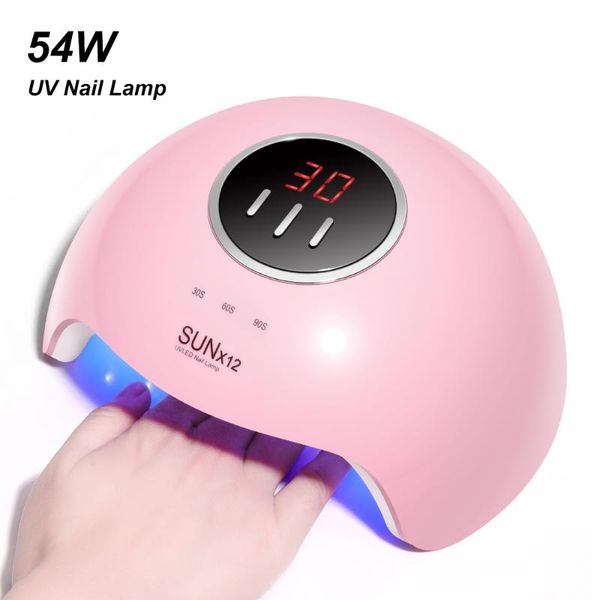 nail dryers 54w sunx12 max uv led lamp dryer machine for all gels 18 leds polish sun light timer 30/60/90s
nail dryers 54w sunx12 max uv led lamp dryer machine for all gels 18 leds polish sun light timer 30/60/90s