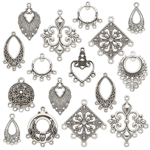 60pcs tibetan antique silver color alloy chandelier components links charm for dangle earrings necklace jewelry making, Bronze;silver
60pcs tibetan antique silver color alloy chandelier components links charm for dangle earrings necklace jewelry making, Bronze;silver