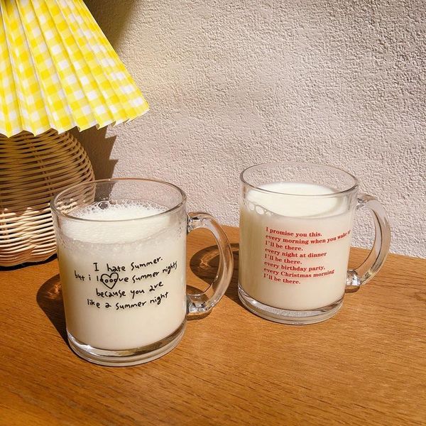 wine glasses ins style mug glass english letter cup milk tea juicecoffee cups simple breakfast water bottles gifts
wine glasses ins style mug glass english letter cup milk tea juicecoffee cups simple breakfast water bottles gifts