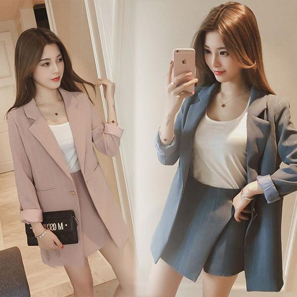 women's suits & blazers 2021 spring and autumn small suit coat korean version fashion leisure loose versatile two-piece set, White;black
women's suits & blazers 2021 spring and autumn small suit coat korean version fashion leisure loose versatile two-piece set, White;black