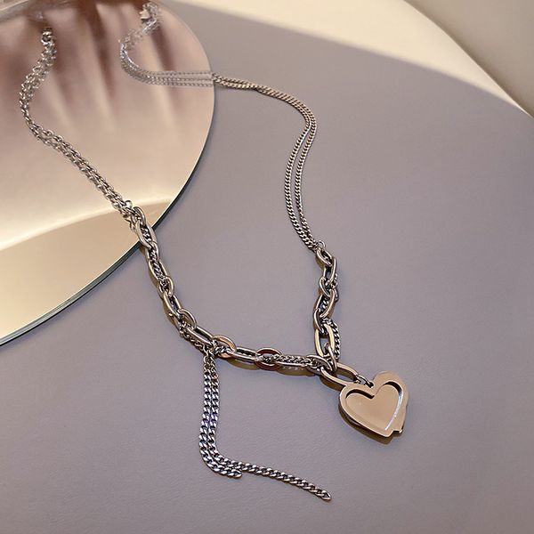 chain women pendants titanium steel necklace 2021 cool style hip hop love silver korean metal clavicle
chain women pendants titanium steel necklace 2021 cool style hip hop love silver korean metal clavicle