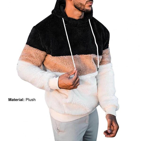 men's hoodies & sweatshirts double sided plush pullover hoodie long sleeve autumn winter front pocket warm hooded sweatshirt outerwear, Black
men's hoodies & sweatshirts double sided plush pullover hoodie long sleeve autumn winter front pocket warm hooded sweatshirt outerwear, Black