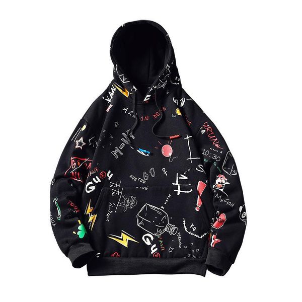 men's hoodies & sweatshirts japanese anime graffiti print hooded streetwear hip hop harajuku casual pullover mens fashion, Black
men's hoodies & sweatshirts japanese anime graffiti print hooded streetwear hip hop harajuku casual pullover mens fashion, Black