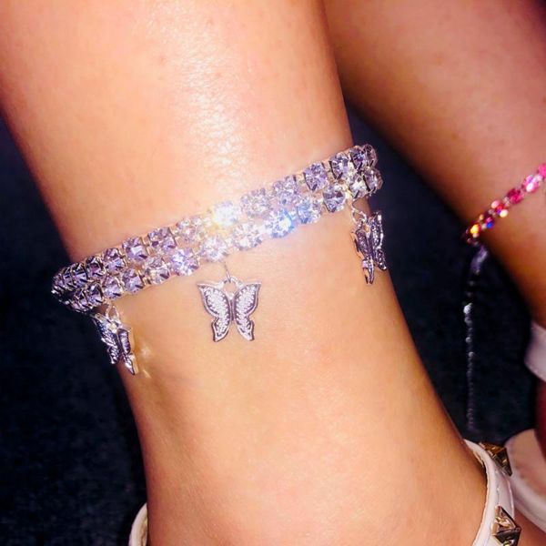 anklets butterfly pendant rhinestone ankle bracelet women boho jewelry barefoot chain party shiny foot wholesale 23+5cm, Red;blue
anklets butterfly pendant rhinestone ankle bracelet women boho jewelry barefoot chain party shiny foot wholesale 23+5cm, Red;blue