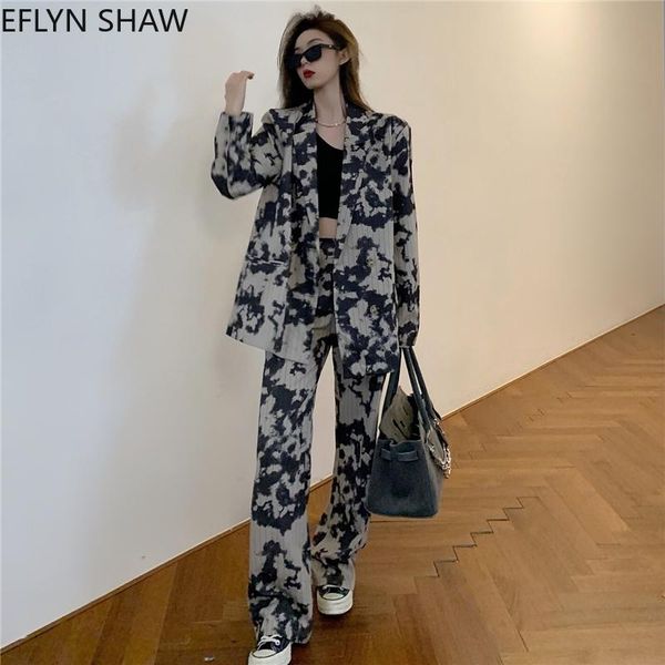 tie dye casual women blazer suit 2021 retro korean jacket & pants street chic 2 piece suits fashion wide leg sets women's two, White
tie dye casual women blazer suit 2021 retro korean jacket & pants street chic 2 piece suits fashion wide leg sets women's two, White
