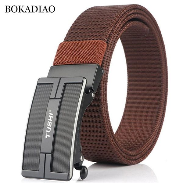 belts bokadiao nylon belt luxury metal automatic buckle for men fashion jeans outdoor casual canvas male strap high quality, Black;brown
belts bokadiao nylon belt luxury metal automatic buckle for men fashion jeans outdoor casual canvas male strap high quality, Black;brown