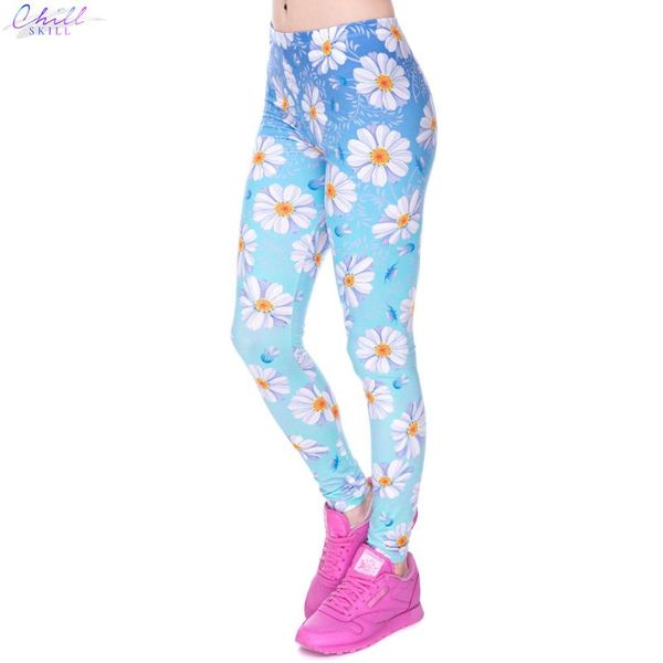 women's leggings chill skill elasticity daisy blue printed fashion slim fit trousers casual polyester pants for women, Black
women's leggings chill skill elasticity daisy blue printed fashion slim fit trousers casual polyester pants for women, Black