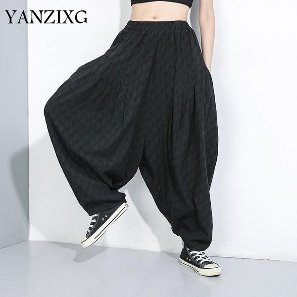 women's pants & capris dark style 2021 autumn loose harem elastic waist bloomers jacquard weave woman bloom l062, Black;white
women's pants & capris dark style 2021 autumn loose harem elastic waist bloomers jacquard weave woman bloom l062, Black;white