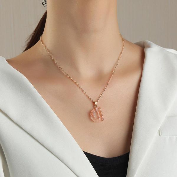 pendant necklaces acrylic a-z alphabet pink chain necklace personality style fashion woman men initial name jewelry, Silver
pendant necklaces acrylic a-z alphabet pink chain necklace personality style fashion woman men initial name jewelry, Silver