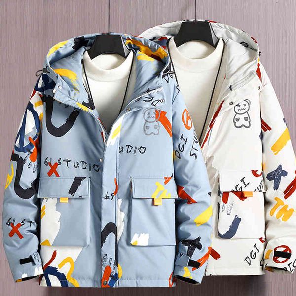 jacket down male winter men's little bear print letter hip hop thick loose clothes jaqueta masculina, Black
jacket down male winter men's little bear print letter hip hop thick loose clothes jaqueta masculina, Black