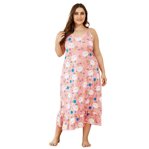 plus size dresses large pyjamas woman summer clothes sleep dress with ruffle nightgown long women home suit bathrobe 4xl, Black
plus size dresses large pyjamas woman summer clothes sleep dress with ruffle nightgown long women home suit bathrobe 4xl, Black