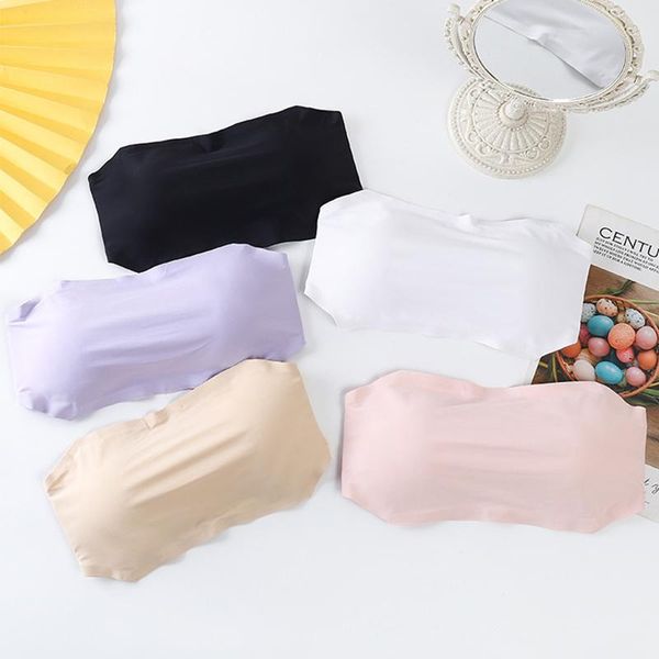 camisoles & tanks seamless one piece tube ice silk women invisible camis sport bra strapless chest wrap underwear adjustable bandea, Black;white
camisoles & tanks seamless one piece tube ice silk women invisible camis sport bra strapless chest wrap underwear adjustable bandea, Black;white