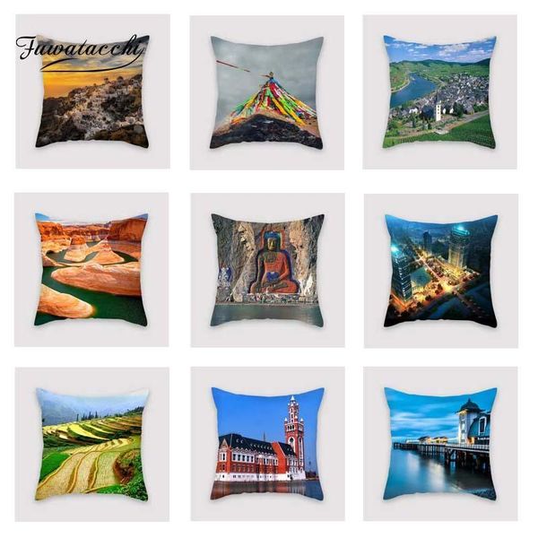 cushion/decorative pillow fuwatacchi famous scenic cushion cover mountain soft throw decorative sofa case pillowcase 
cushion/decorative pillow fuwatacchi famous scenic cushion cover mountain soft throw decorative sofa case pillowcase