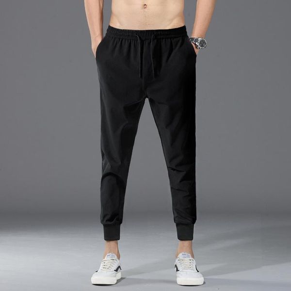 men's pants korean sports 9-point fast dry casual trousers are breathable and loose, the thin ice silk trend in summer boy, Black
men's pants korean sports 9-point fast dry casual trousers are breathable and loose, the thin ice silk trend in summer boy, Black