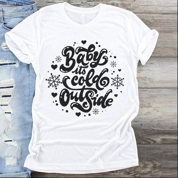 letters snowflake fashion clothing merry womens t shirt christmas print clothes graphic tshirts ladies tee, White
letters snowflake fashion clothing merry womens t shirt christmas print clothes graphic tshirts ladies tee, White