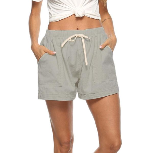 women's shorts drawstring cotton linen solid sports summer casual straight board women color, White;black
women's shorts drawstring cotton linen solid sports summer casual straight board women color, White;black