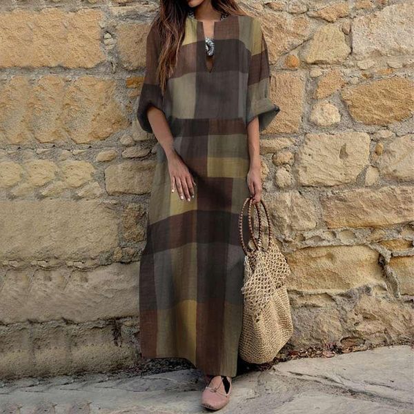 loose sundress femme elegant beach dresses patchwork printed dress 2021 vonda vintage women long sleeve v neck vestidos 5xl casual, Black;gray
loose sundress femme elegant beach dresses patchwork printed dress 2021 vonda vintage women long sleeve v neck vestidos 5xl casual, Black;gray