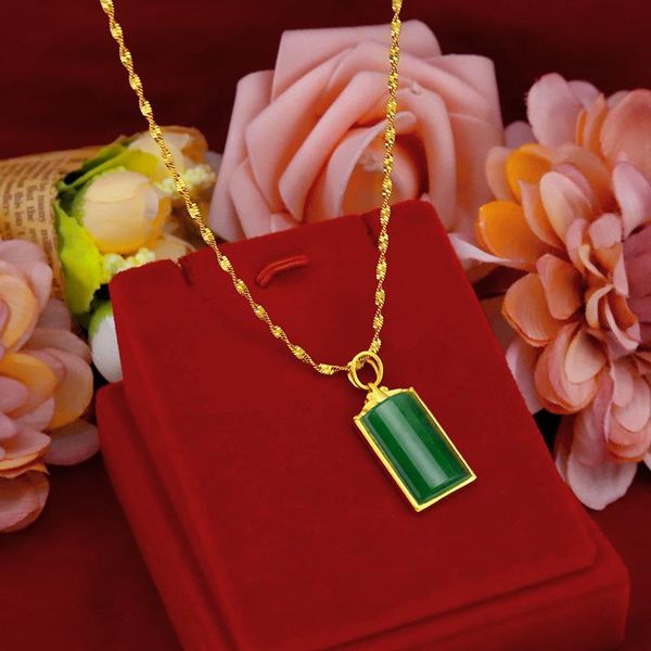 chains 18k gold chain necklace jewelry women's gemstone agate pendant female jade clavicle fashion anniversary gift, Silver
chains 18k gold chain necklace jewelry women's gemstone agate pendant female jade clavicle fashion anniversary gift, Silver