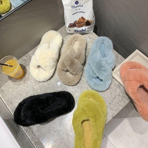 slippers winter furry women's crossover plus size casual outer wear net red flat-bottomed home open-toed cotton llp, Black
slippers winter furry women's crossover plus size casual outer wear net red flat-bottomed home open-toed cotton llp, Black