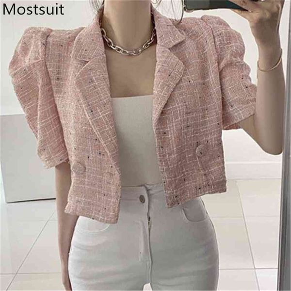 vintage korean women coat jacket summer short sleeve notched collar one button elegant ladies coats femme 210513, Tan;black
vintage korean women coat jacket summer short sleeve notched collar one button elegant ladies coats femme 210513, Tan;black