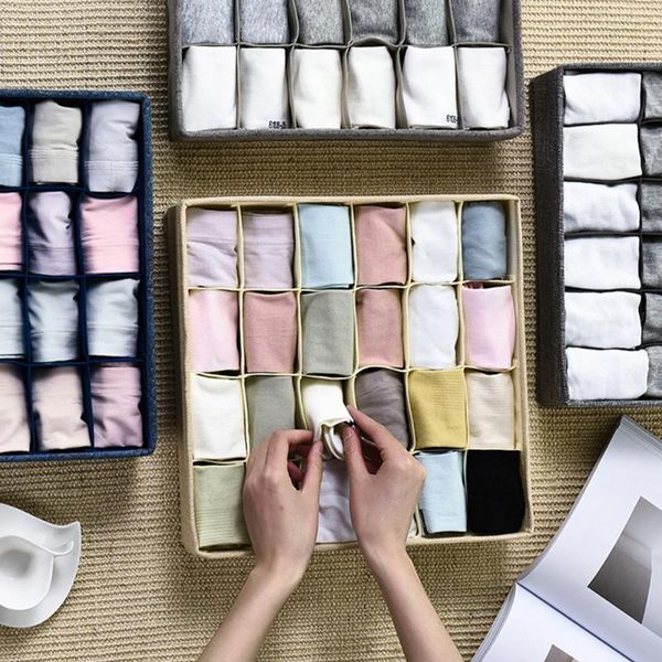 storage drawers underwear box drawer type grid fabric household socks closets bra sorting 24 grids organizer
storage drawers underwear box drawer type grid fabric household socks closets bra sorting 24 grids organizer