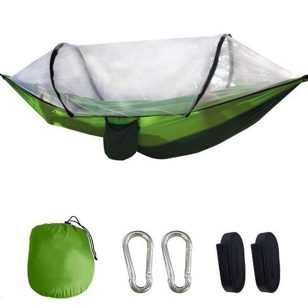 1-2 person portable outdoor camping hammock with mosquito net high strength parachute fabric hanging bed hunting sleeping swing tents and sh
1-2 person portable outdoor camping hammock with mosquito net high strength parachute fabric hanging bed hunting sleeping swing tents and sh