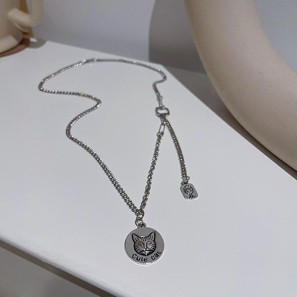 chokers minar punk cool cat pattern coin pendant necklace for women femme chunky hollow linked chains necklaces hip hop jewelry, Golden;silver
chokers minar punk cool cat pattern coin pendant necklace for women femme chunky hollow linked chains necklaces hip hop jewelry, Golden;silver