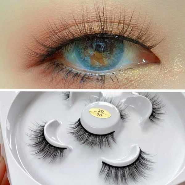 false eyelashes 3 pairs multipack faux 3d mink hair handmade fluffy long lashes nature eye makeup tools
false eyelashes 3 pairs multipack faux 3d mink hair handmade fluffy long lashes nature eye makeup tools