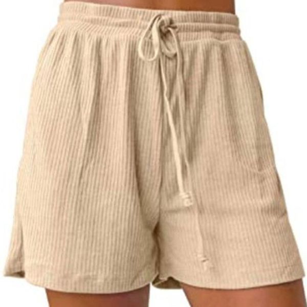 women's shorts summer elastic drawstring leisure beach women casual loose vintage soft female streetwear, White;black
women's shorts summer elastic drawstring leisure beach women casual loose vintage soft female streetwear, White;black